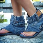 Denim shoes