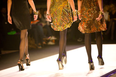 Image of models on runway at fashion show